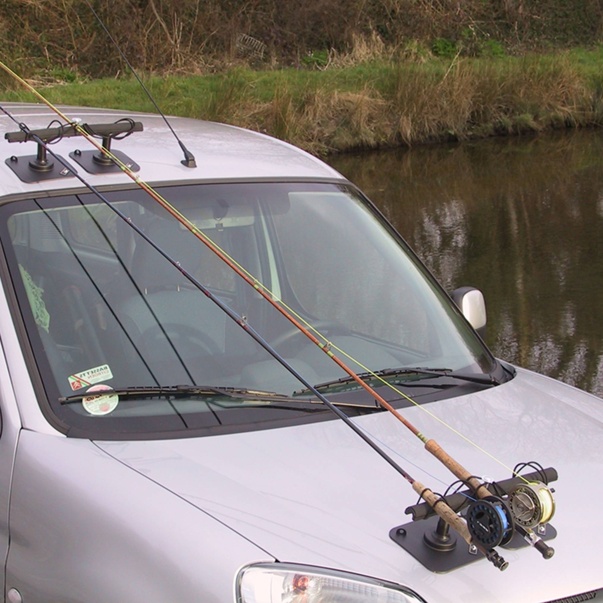 Alt View 2. Vac Rac - Vac Rac Pro Combi Magnetic Base T Bar Design Rod Rack Holds Up To 8 Rods, Black - Black.