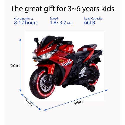 The great gift for 3~6 years kids

charging time: 8-12 hours

Speed: 1.8~3.2 MPH

Load Capacity: 66LB

26in

20in

46in