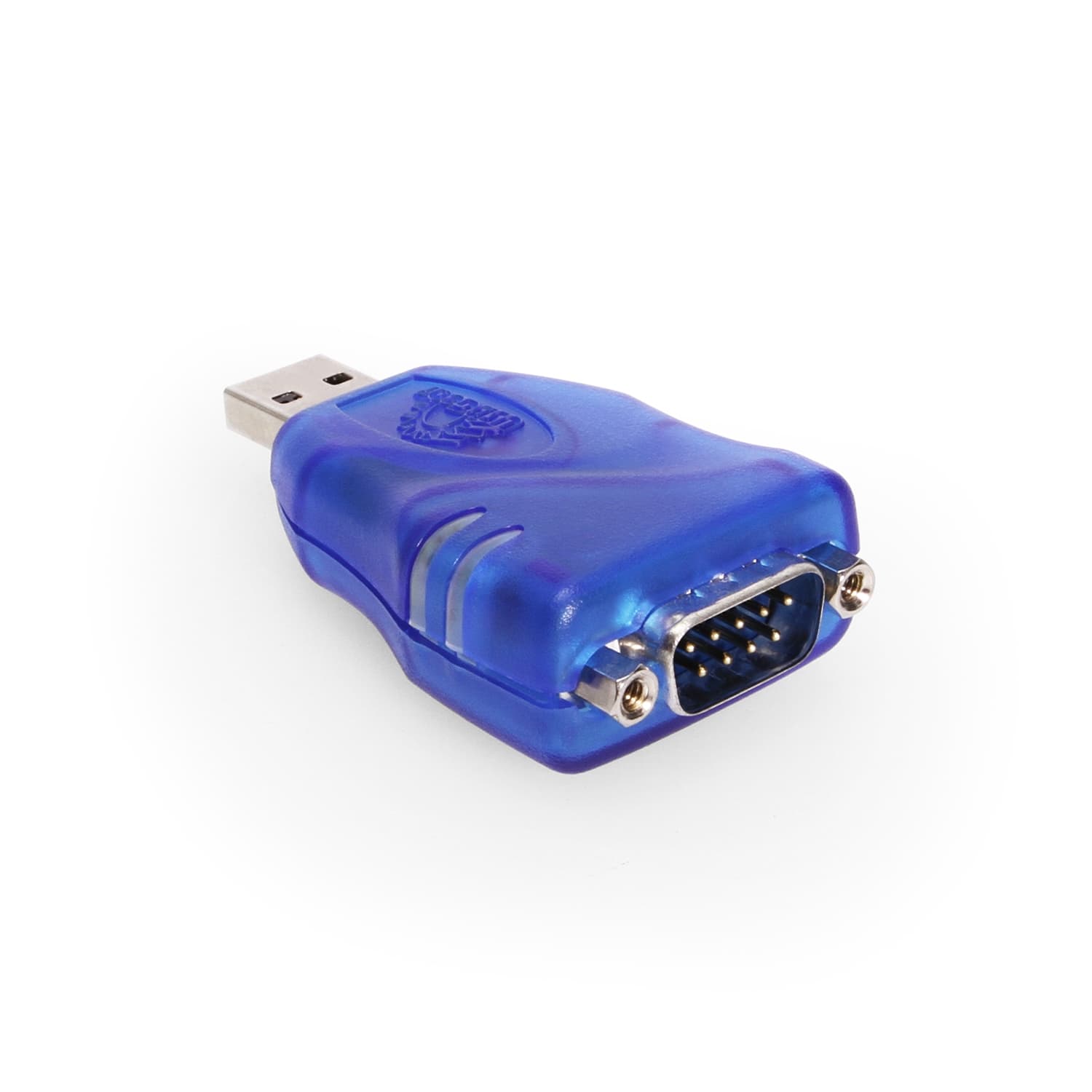 USBGear - USB to DB9 Serial Adapter Cable - RS-232 - FTDI Chip - LED Indicators - TAA Compliant - Compatible with Windows & Mac - Blue