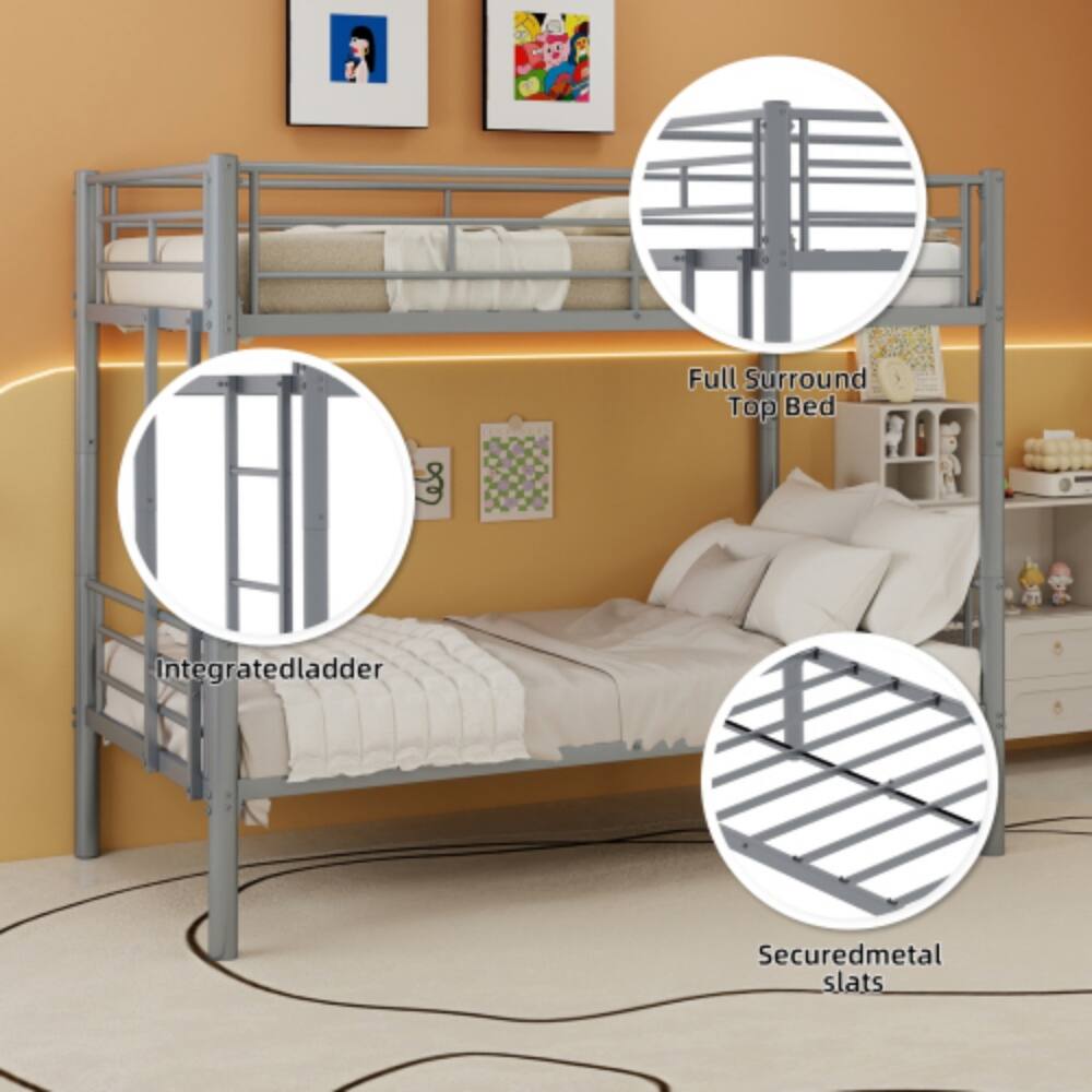 Full Surround Top Bed  
Integrated Ladder  
Secured Metal Slats
