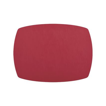 Front. Frieling - Davanti by Mattola Placemats Set of 6, Rectangle Plus, 14 x 18 Inch Indoor Outdoor Table Placemats, Earth Red - Earth Red.