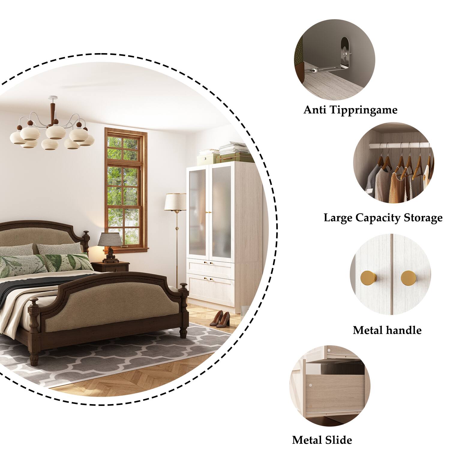 Anti TipprinGame  
Large Capacity Storage  
Metal Handle  
Metal Slide