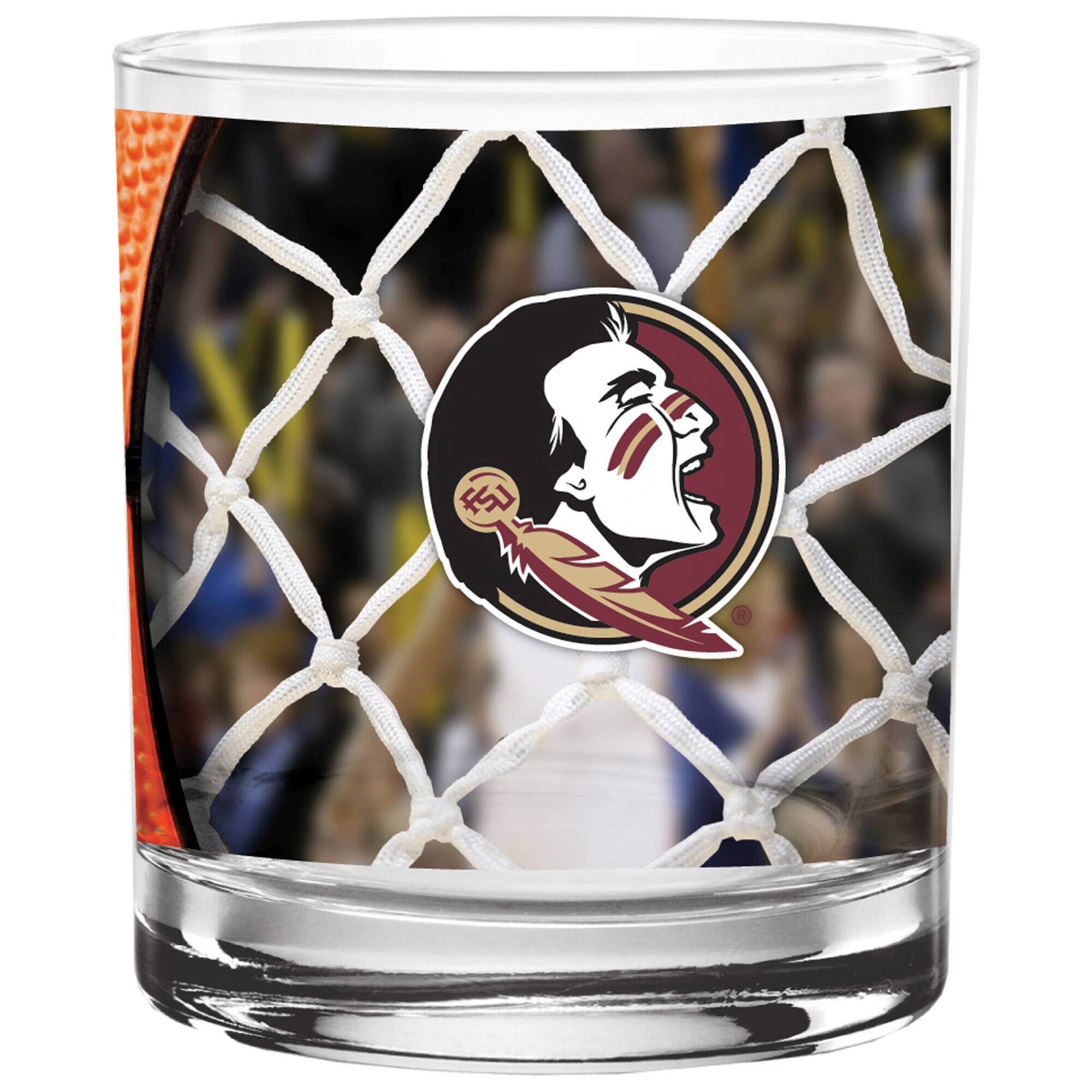 Alt View 1. Indigo Falls - Florida State Seminoles 14oz. Basketball Glass - Multicolor.