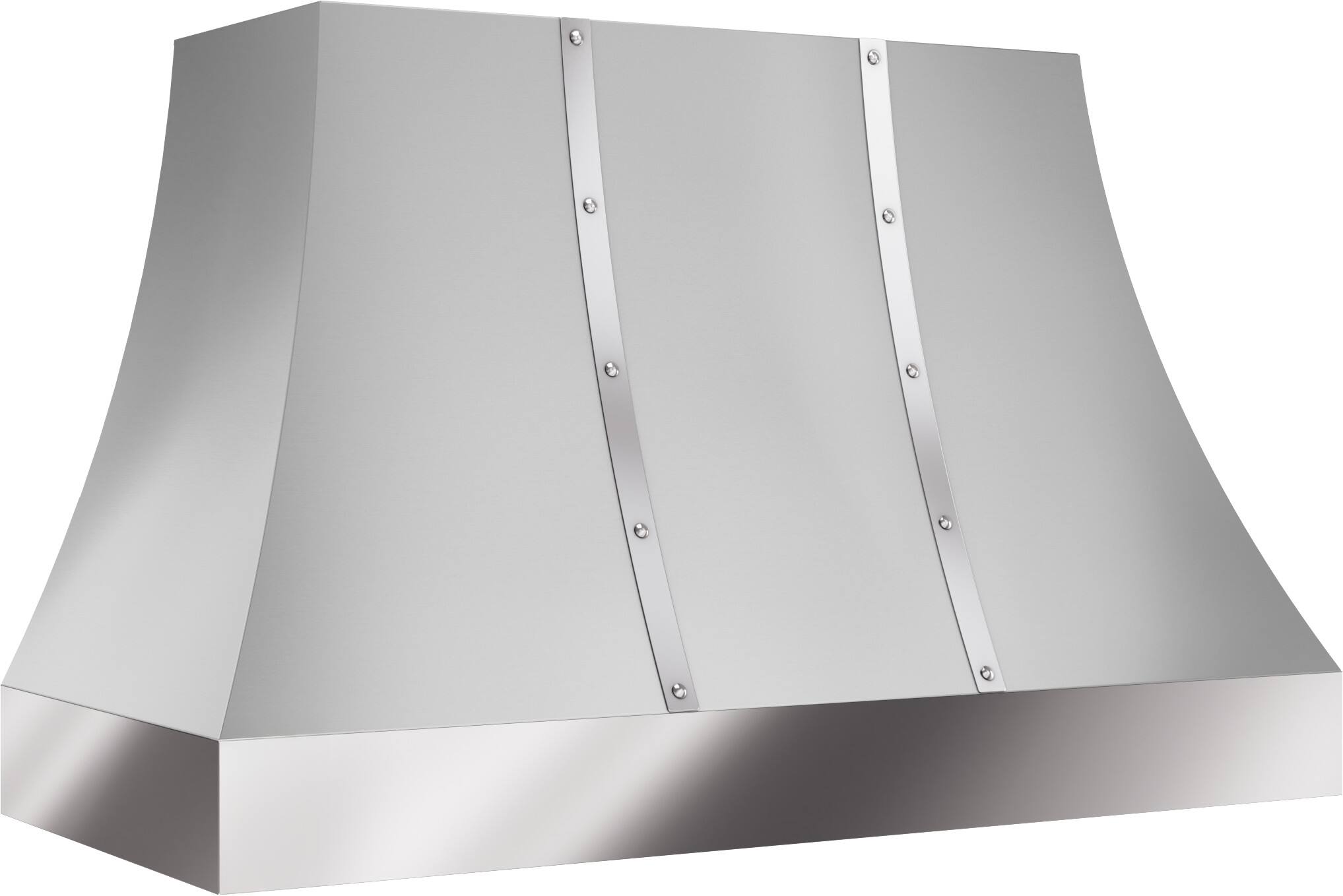 Left. Zephyr - Alto 48 in. Convertible Wall Mount Custom Range Hood - Stainless Steel.