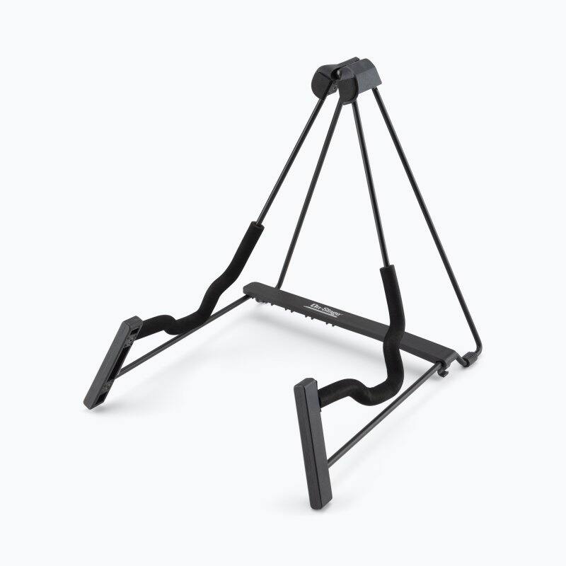 Front. On Stage Stands - On-Stage GS7655 Folding A-Frame Guitar Stand,Black - Black.
