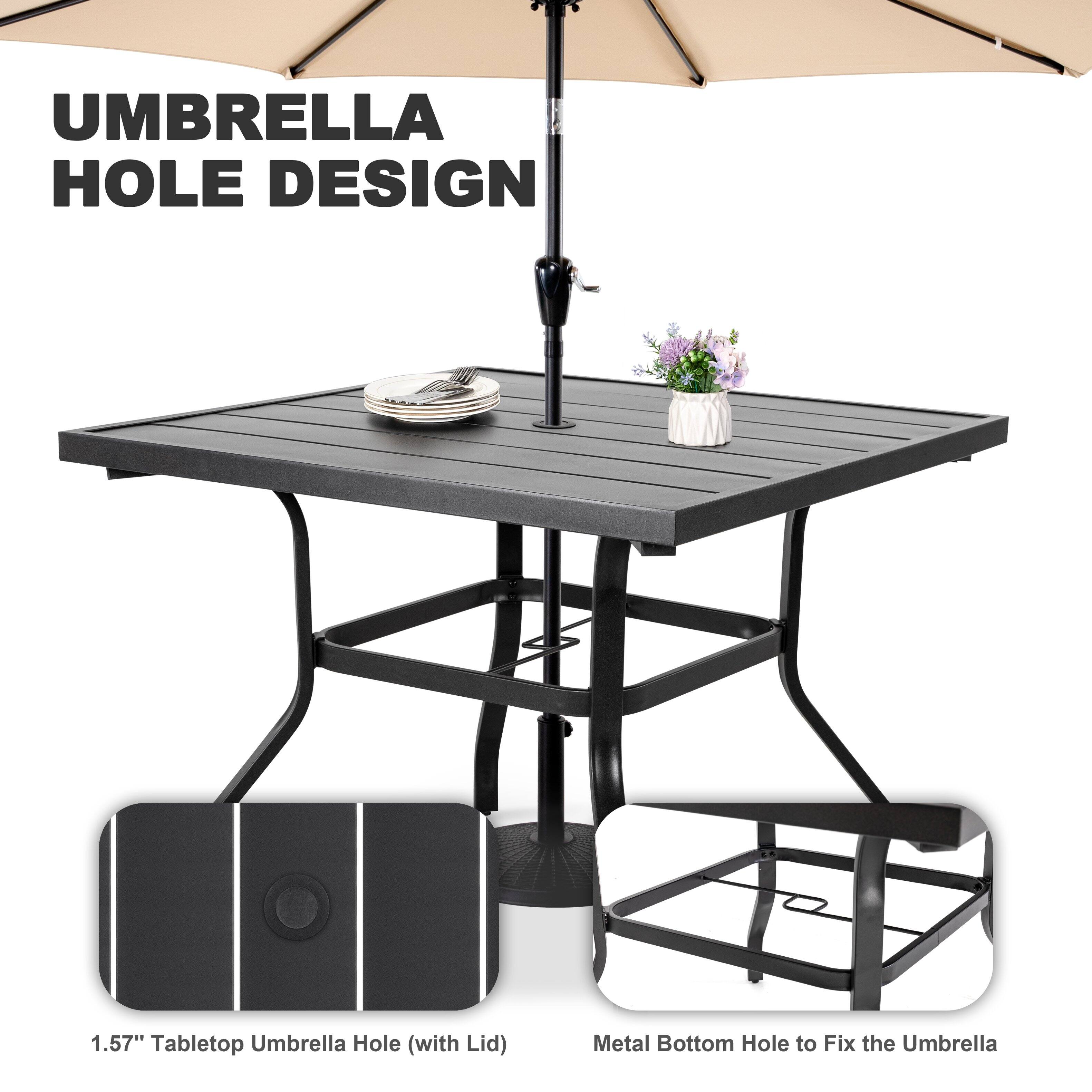 UMBRELLA HOLE DESIGN

1.57" Tabletop Umbrella Hole (with Lid)

Metal Bottom Hole to Fix the Umbrella
