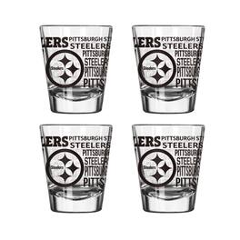 Logo Brands - Pittsburgh Steelers 4-Pack 2oz. Shot Glass Set - Multicolor