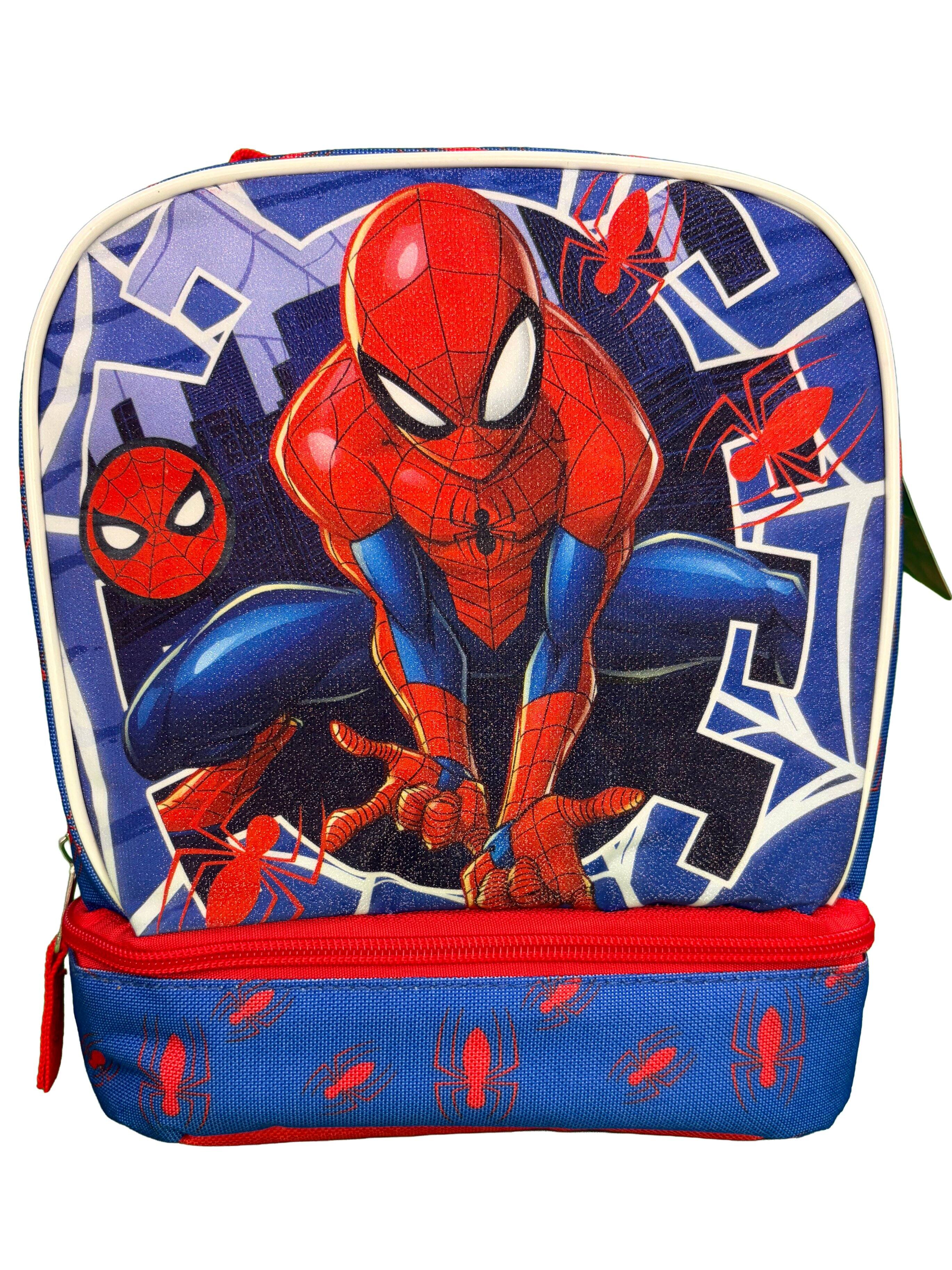 Alt View 1. Marvel - Spiderman Kids Insulated Lunch Bag with Handle, Drop Bottom Lunch Bag Design - Assorted Pre-Pack.