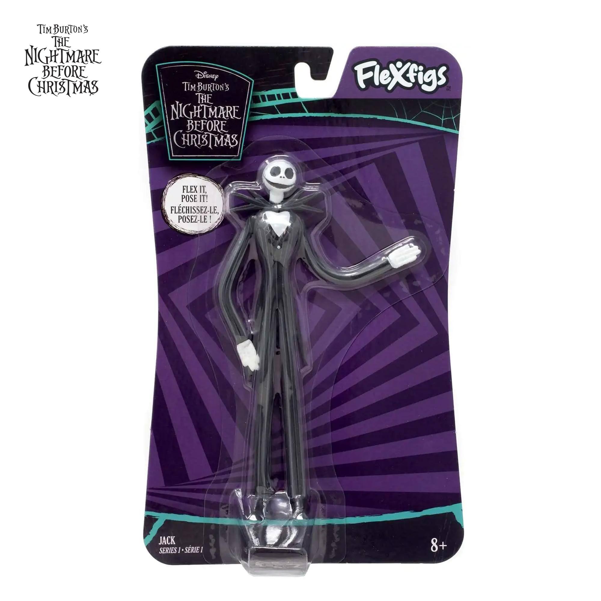 Tim Burton's The Nightmare Before Christmas Disney Tim Burton's The Nightmare Before Christmas Flexfigs 2 Flex It Pose It! Flichissez-Le Posez-Le! Jack Series 1 - Série 1 8+