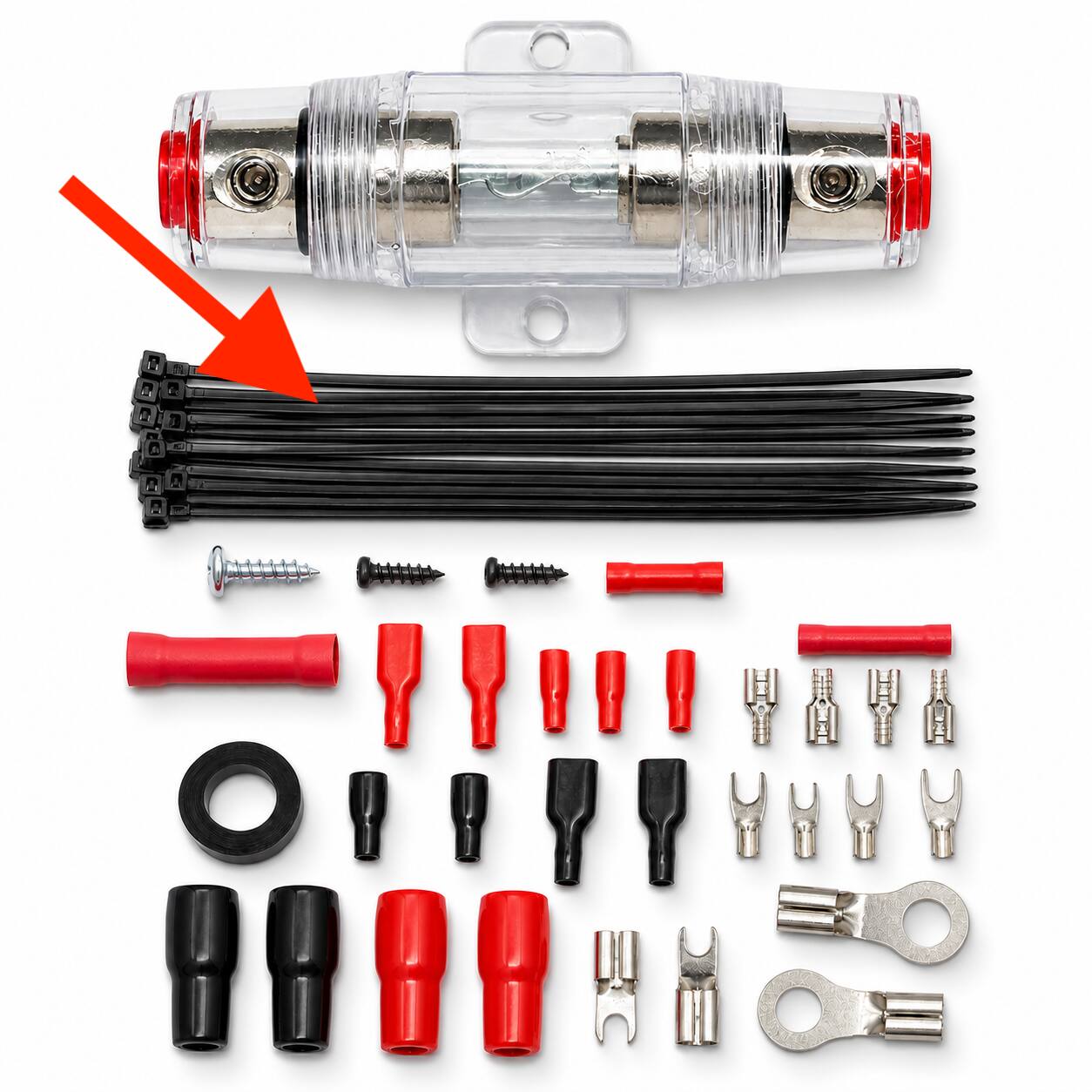 Alt View 6. SoundBox - SoundBox ECK4, 4 Gauge 2 Channel Complete Amplifier Install Wiring Kit - 2500W.