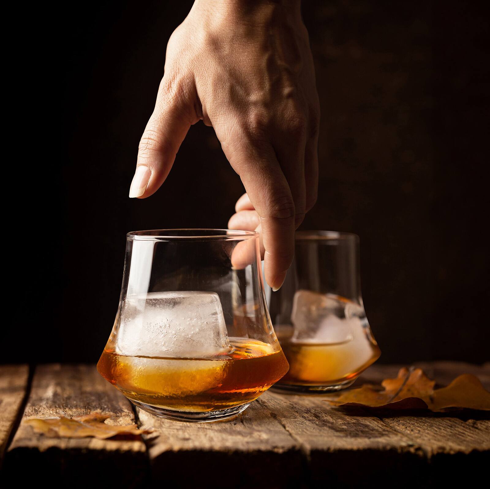 Alt View 2. Final Touch - Revolve Double Old Fashioned Glass, Set of 2 - Clear.