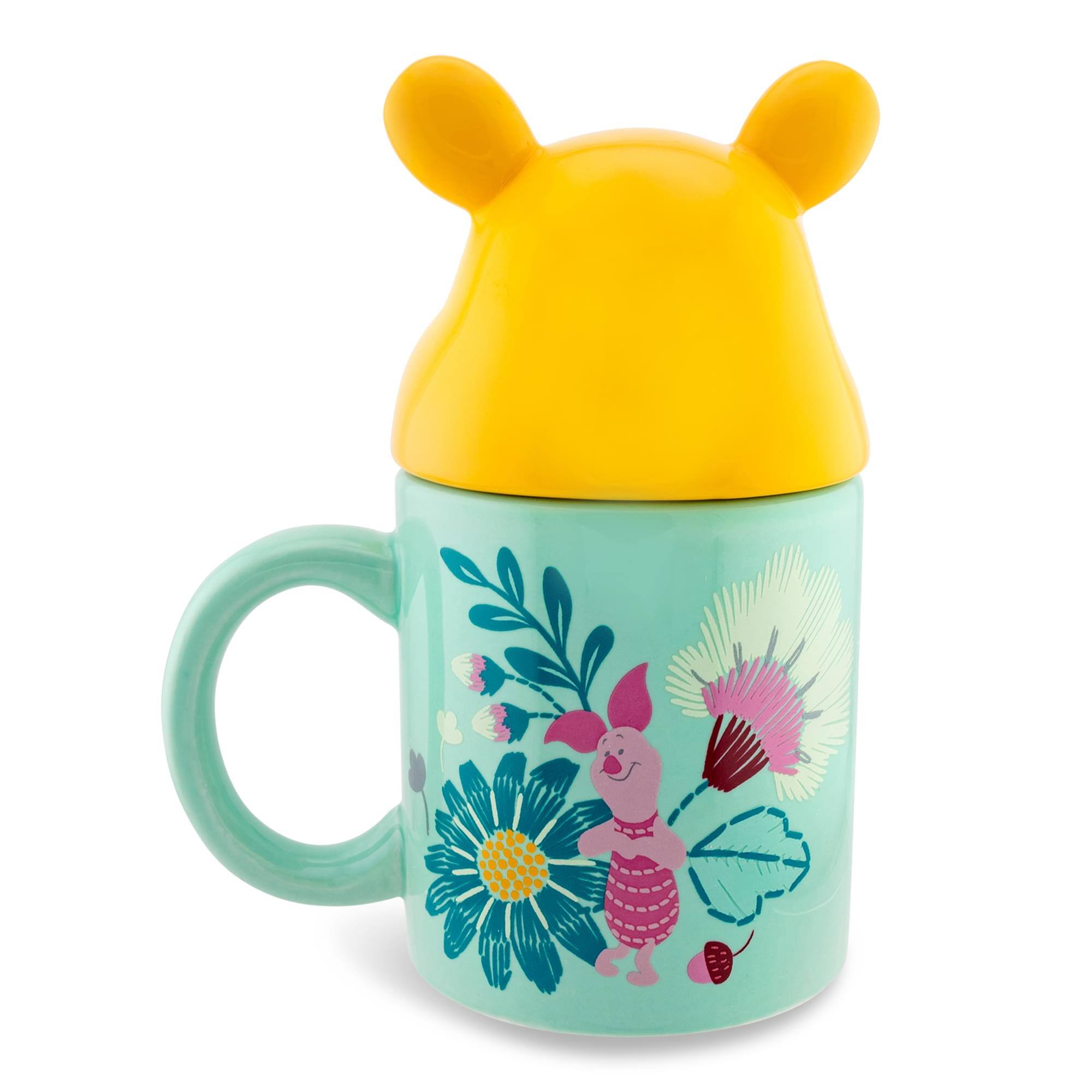 Alt View 10. Disney - Disney Winnie the Pooh Ceramic Mug With Sculpted Topper | Holds 18 Ounces - Blue.