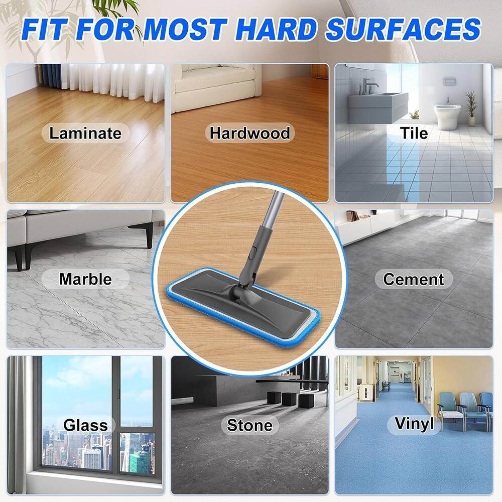 FIT FOR MOST HARD SURFACES

- Laminate
- Hardwood
- Tile
- Marble
- Cement
- Glass
- Stone
- Vinyl