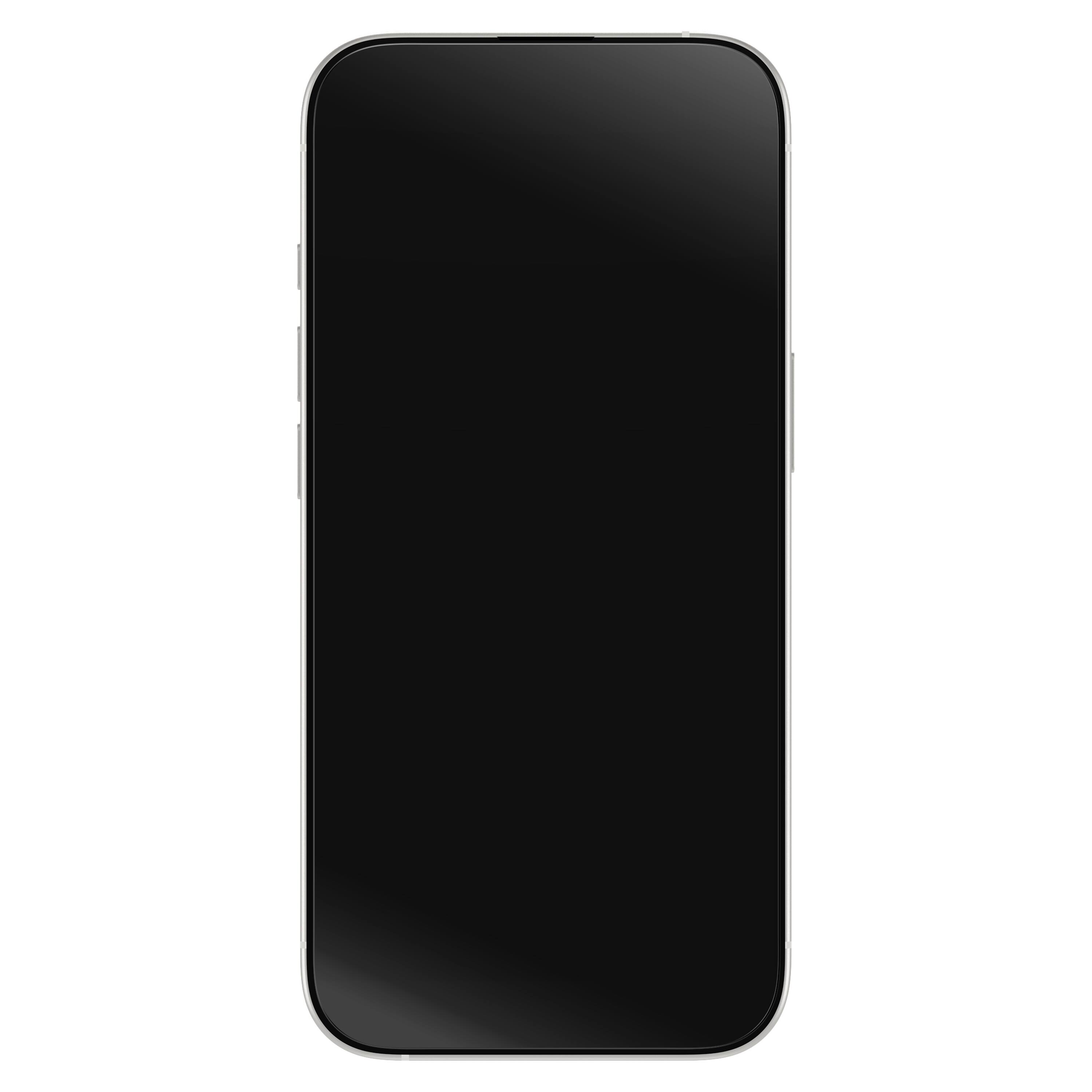 Angle. OtterBox - Glass Screen Protector for Apple iPhone 17 - Clear.