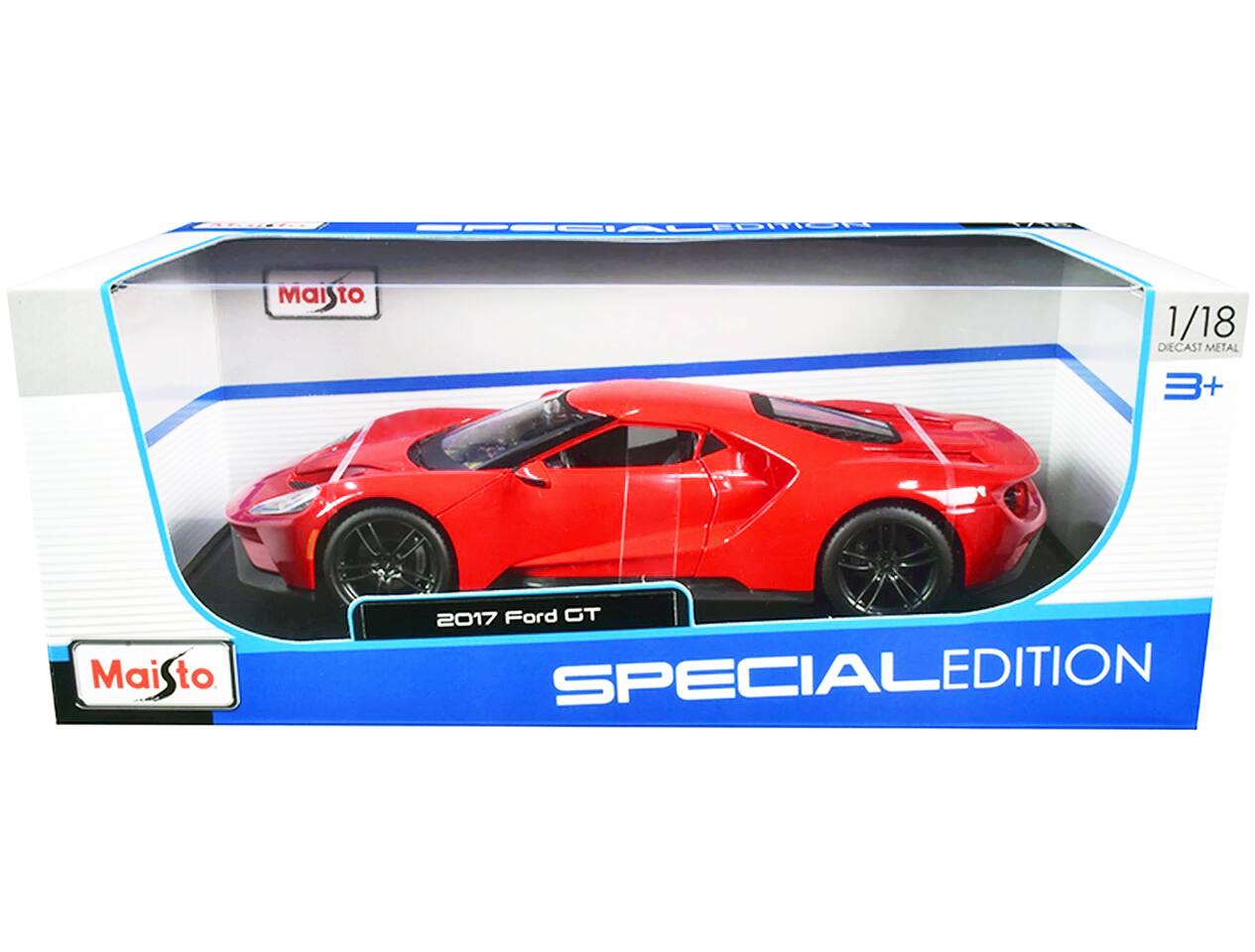 ET Maisto 1/18 DIECAST METAL 3+ 2017 Ford GT SPECIAL EDITION
