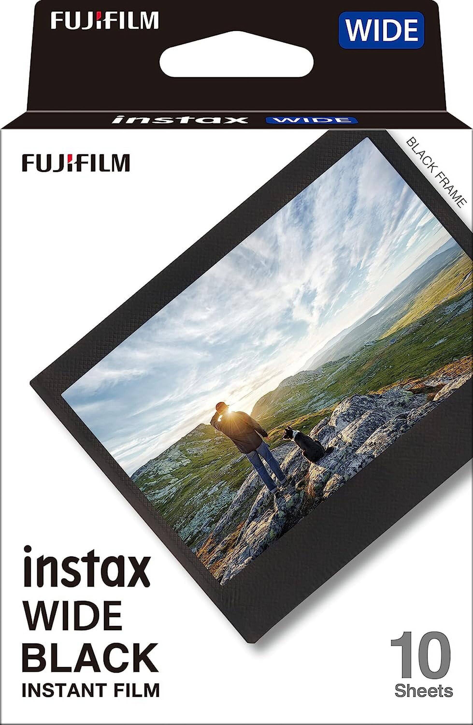 FUJIFILM WIDE instax WIDE FUJIFILM BLACK FRAME instax WIDE BLACK INSTANT FILM 10 Sheets