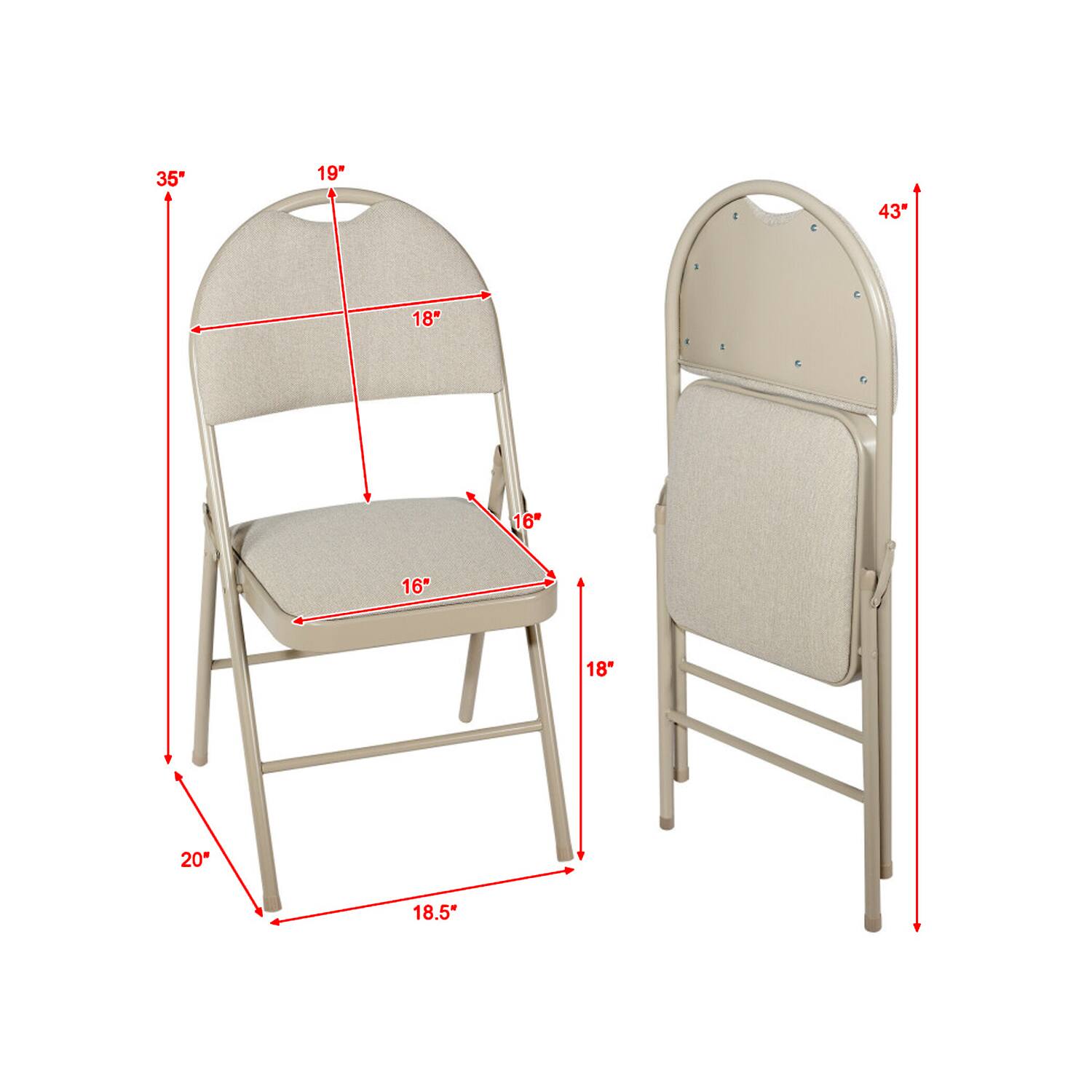35" 19" 43" 18" 16" 18" 20" 18.5"