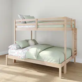 Grain & Grove - Bear Plywood Twin/Full Bunk, Embossed - Natural