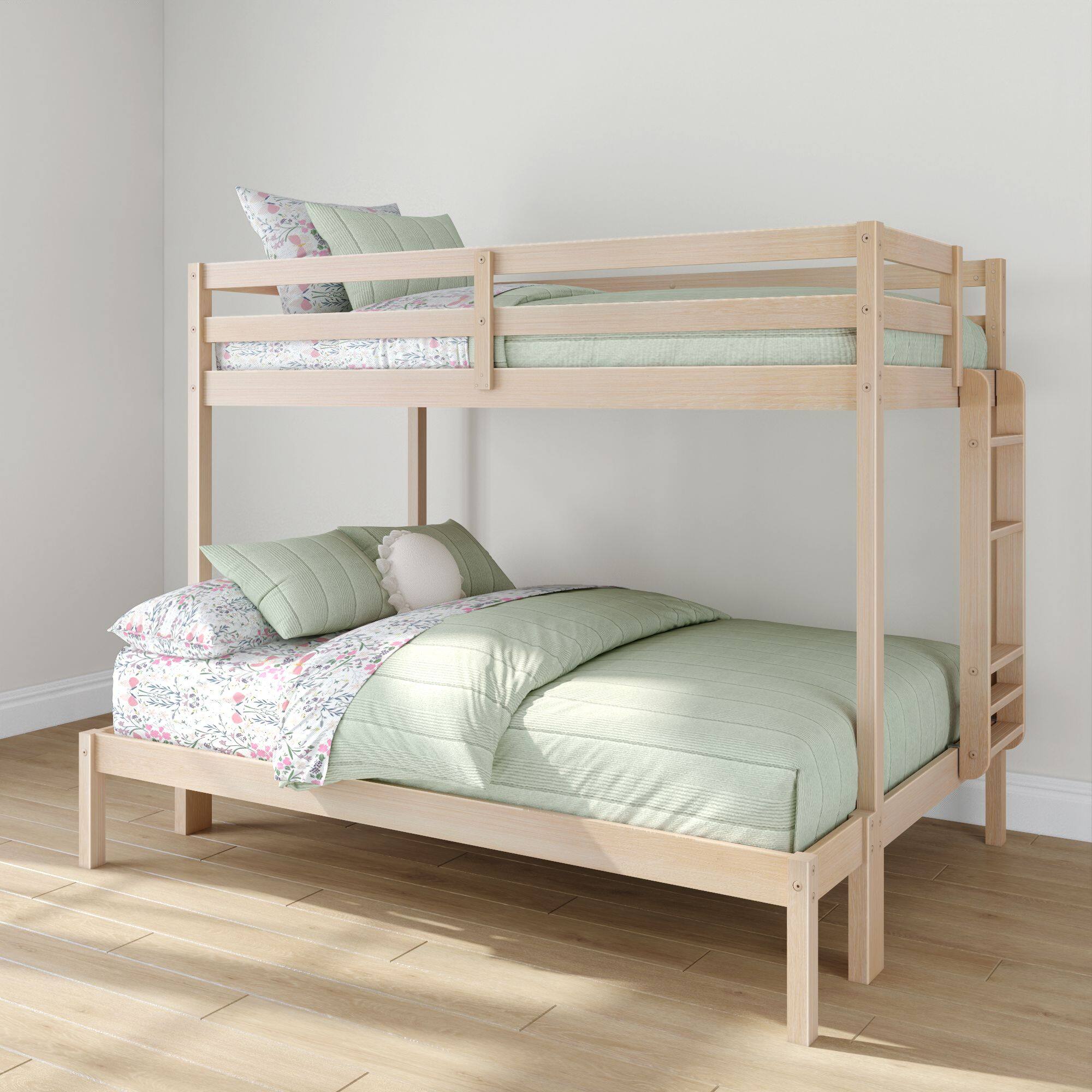 Front. Grain & Grove - Bear Plywood Twin/Full Bunk, Embossed Natural - Natural.