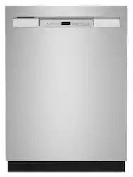 Maytag - 24" Front Control Built-In Tub Dishwasher with Dual Power Filtration, PowerBlast Cycle, 50 dBA - Stainless Steel - Front_Zoom