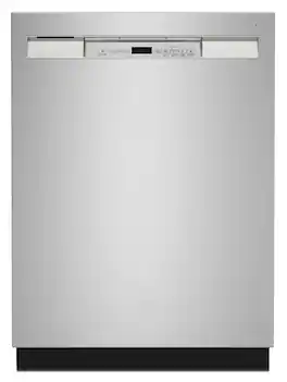 Maytag - 24" Front Control Built-In Tub Dishwasher with Dual Power Filtration, PowerBlast Cycle, 50 dBA - Stainless Steel