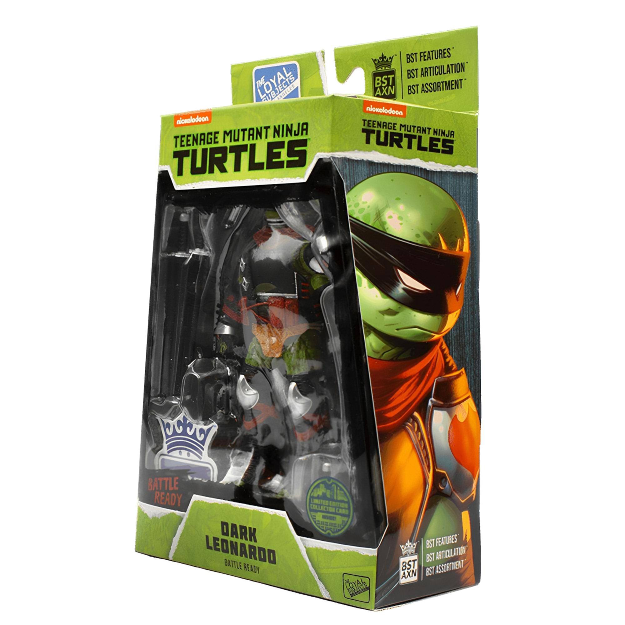 BST FEATURES  
BST ARTICULATION  
BST ASSORTMENT  
AXN  
nicxelodeon  
TEENAGE MUTANT NINJA TURTLES  
000C  
BATTLE READY  
DARK LEONARDO  
BATTLE READY