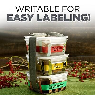 WRITABLE FOR EASY LABELING!

Turkey  
Yams  
Cranberry