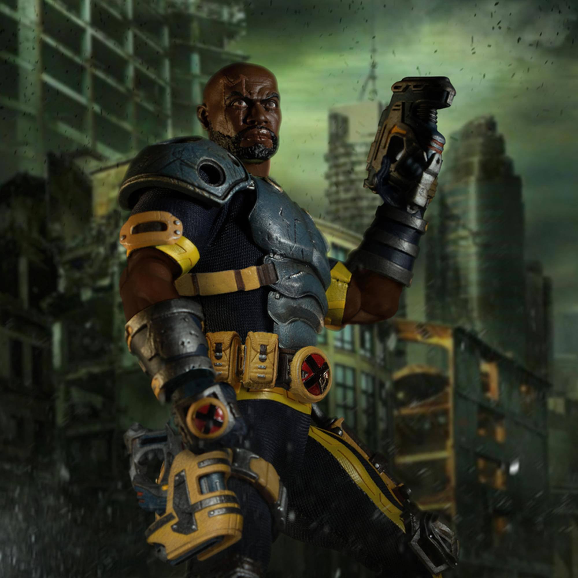 Alt View 4. Marvel - Marvel One:12 Collective Action Figure | Last X-Man Bishop - Black.