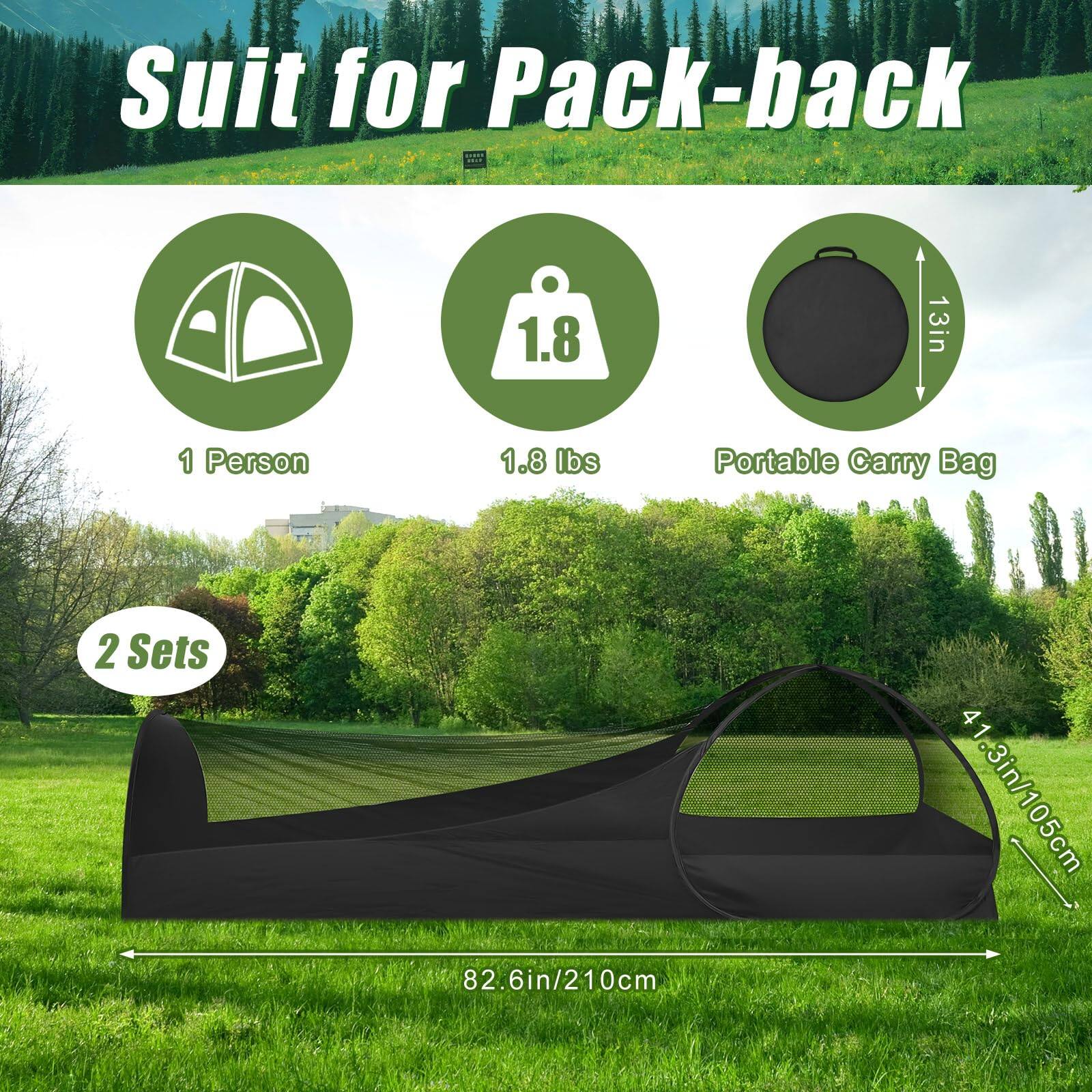 Suit for Pack-back

- 1 Person
- 1.8 lbs
- Portable Carry Bag
- 2 Sets

Dimensions:
- 41.3in/105cm
- 82.6in/210cm
- 13in