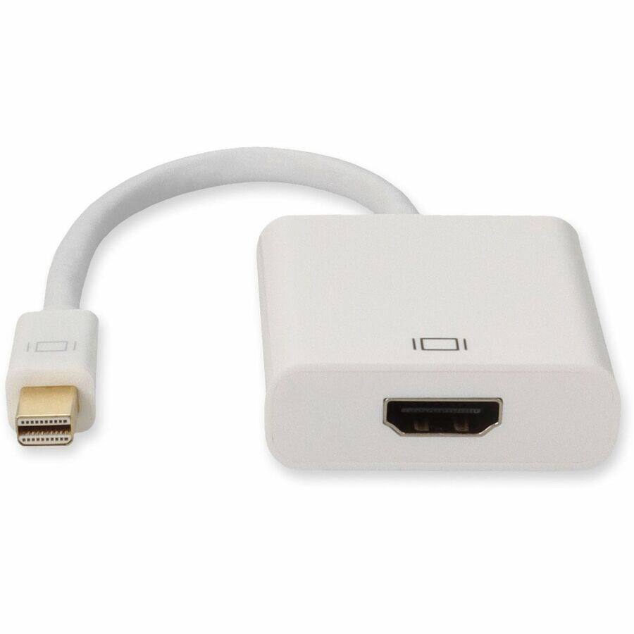 Alt View 1. AddOn - AddOn 5-Pack of Mini-DisplayPort 1.1 Male to HDMI 1.3 Female White Adapters For Resolution Up to 2560x1600 (WQXGA) - White.