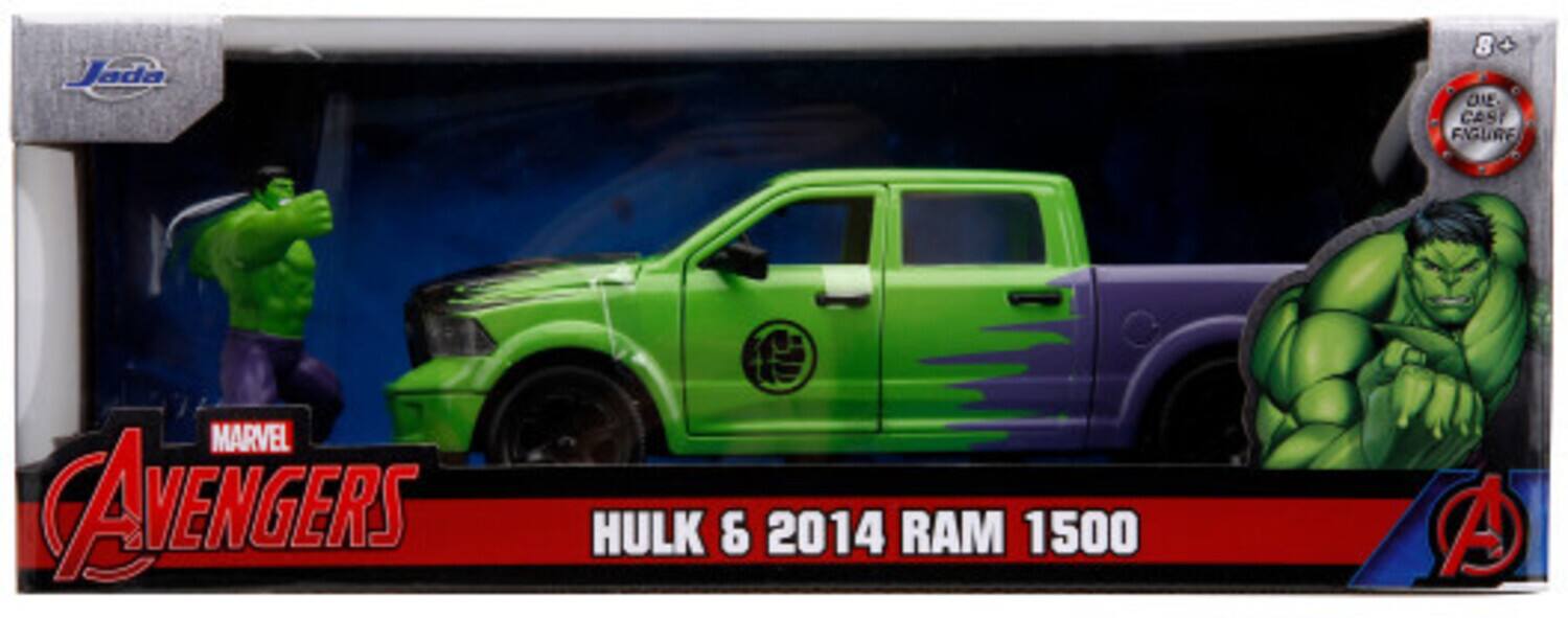 Jada 8 DIE CASI FIGURE MARVEL AVENGERS HULK 6 2014 RAM 1500
