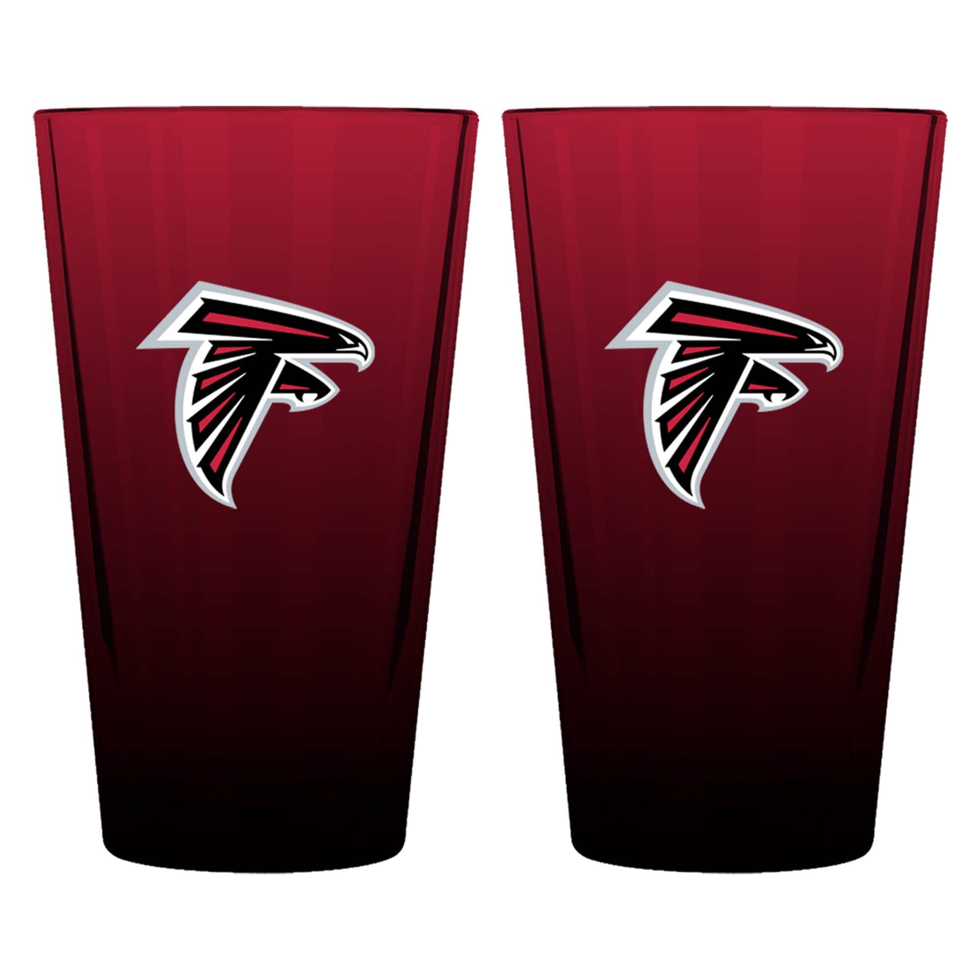 The Memory Company - Atlanta Falcons Two-Pack 16oz. Ombre Pint Glass Set - Multicolor