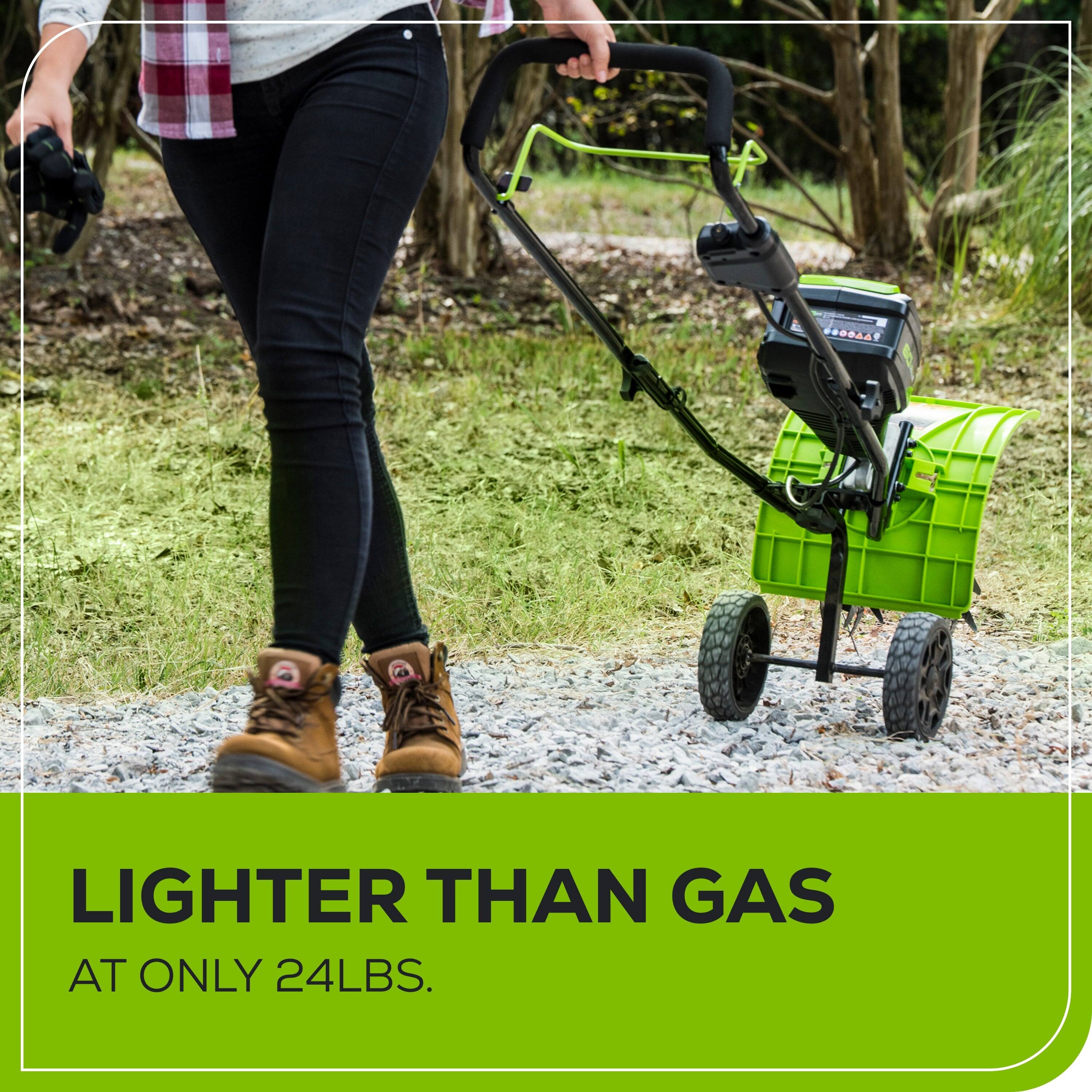 LIGHTER THAN GAS AT ONLY 24LBS.