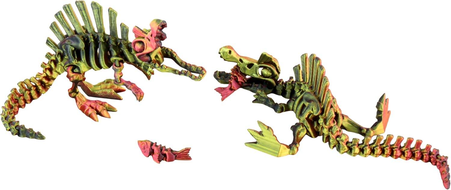JuzToys 5PCS 3D Printed Dinosaur Skeletons T Rex Triceratops ...