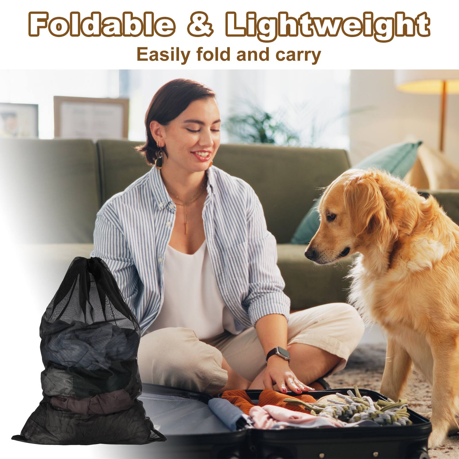 Foldable & Lightweight  
Easily fold and carry
