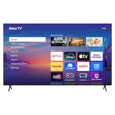 Roku TV
Home
What to Watch
Featured Free
Live TV
Sports
Search
Streaming Store
Settings
Recommended
NEWS LIVE
LANDMAN
THE GREAT AMERICAN BAKE-OFF
Apps
NETFLIX
Disney+
Apple TV
Roku Channel
howdy
Paramount+
ESPN
prime video
Live TV Guide
Game Console
Cable Box
Roku Cameras