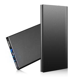 Loheer - 20000mAh ultra thin power bank Dual Port External Battery Pack 0.39in