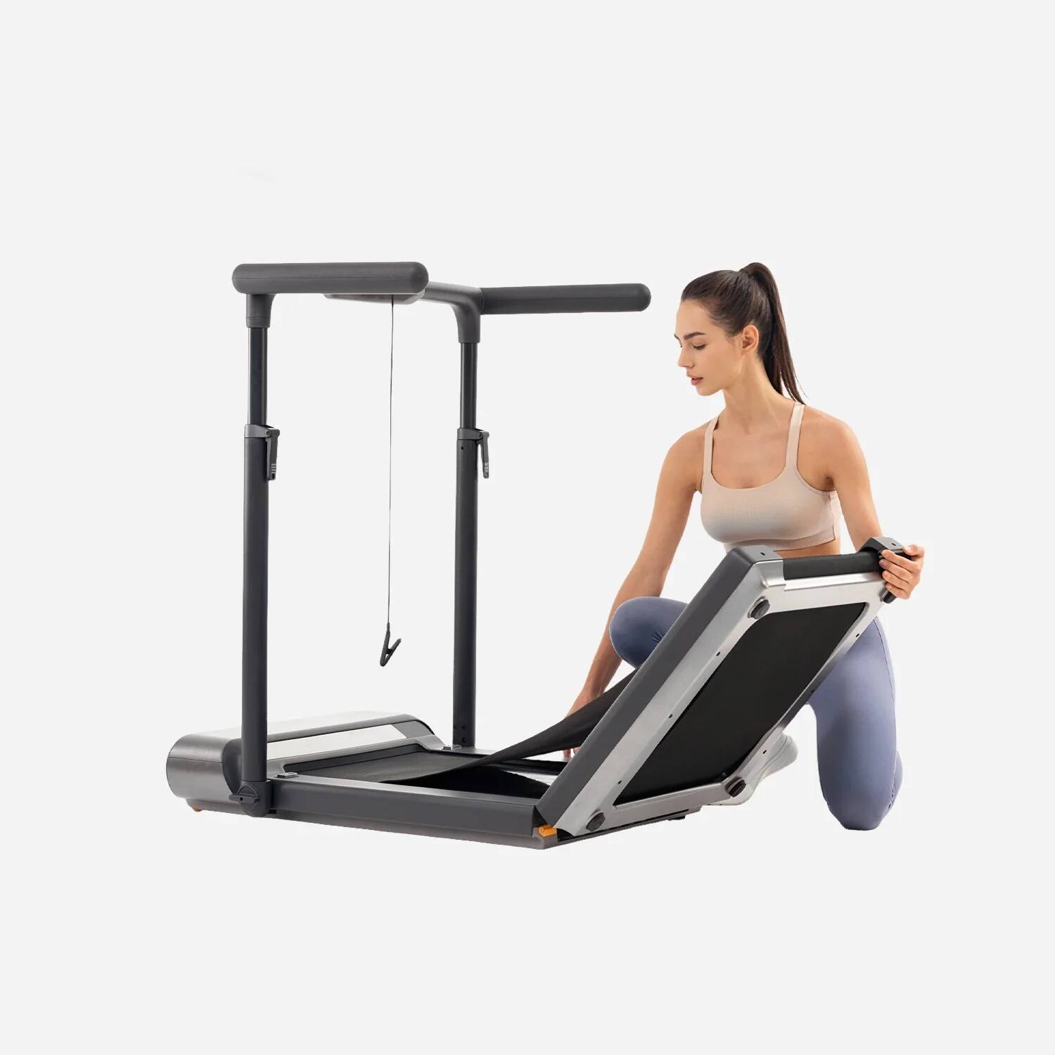 Alt View 4. WalkingPad - WALKINGPAD R3 HYBRID+ FOLDABLE TREADMILL - Black.