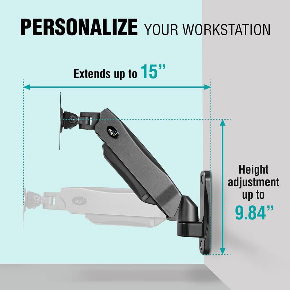 PERSONALIZE YOUR WORKSTATION

Extends up to 15"

Height adjustment up to 9.84"