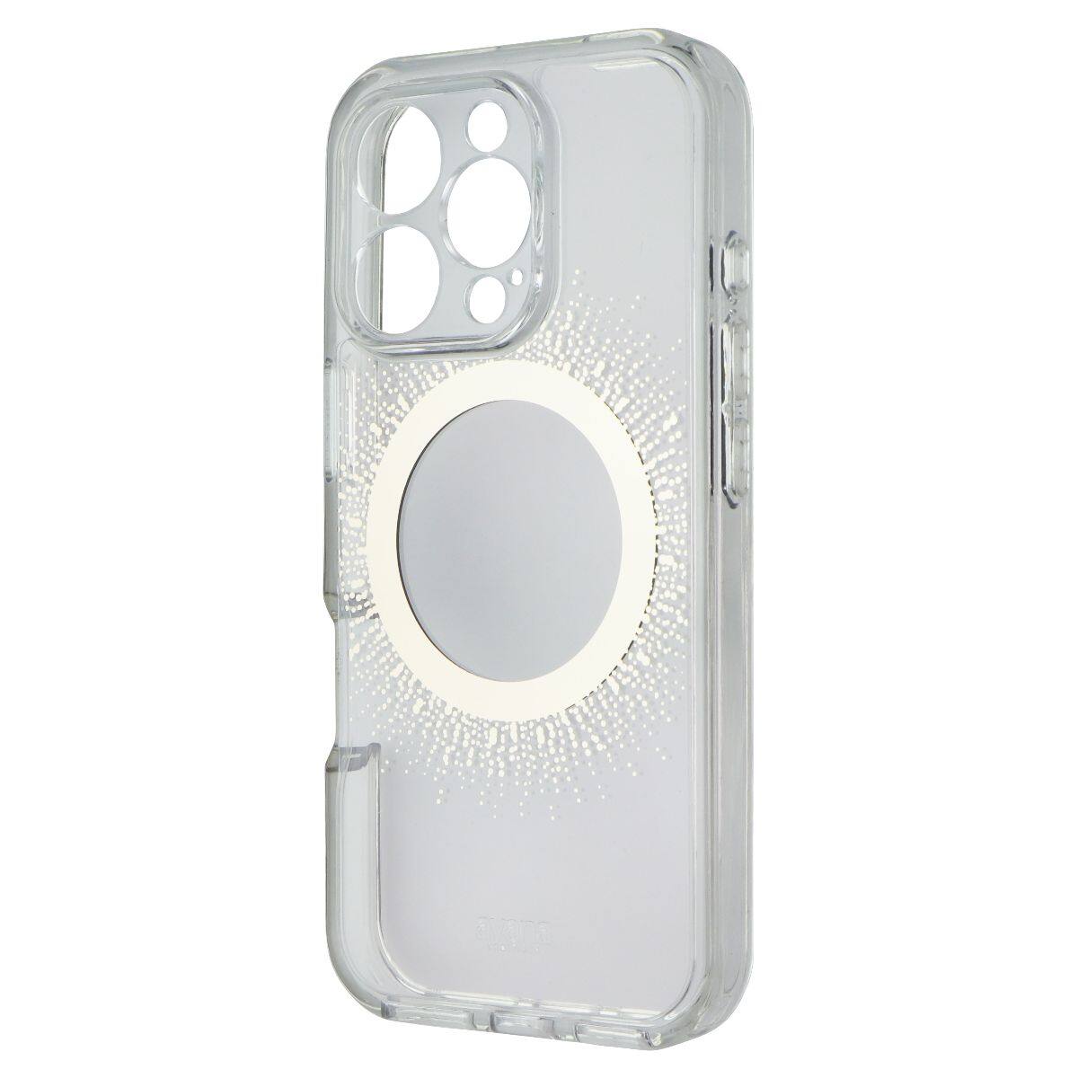 Front. Avana - Avana Creations Clear Case for MagSafe for Apple iPhone 16 Pro - Aura Gold - Multicolor.