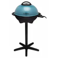 Cuisinart - 2-in-1 Indoor/Outdoor Electric Griddle - Black/Blue - Front_Zoom