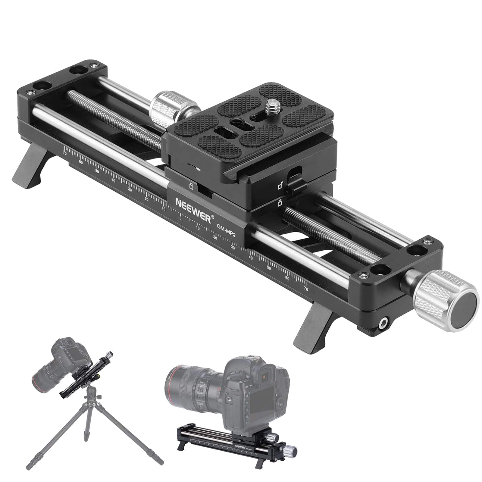 Neewer - 140mm Macro Rail, 360° Rotating, Arca QR