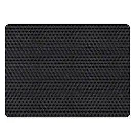 Winado - 36" x 48" x 0.06" Eco Friendly PVC Chair Mat with Nails, 3D Geometric Texture for Office, Gaming Chair Carpet Protection - Black
