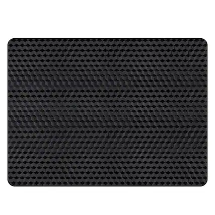 Front. Winado - 36" x 48" x 0.06" Eco Friendly PVC Chair Mat with Nails, 3D Geometric Texture for Office, Gaming Chair Carpet Protection - Black.