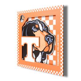 YouTheFan - Tennessee Volunteers 12'' x 12'' 3D Logo Wall Art - Multicolor