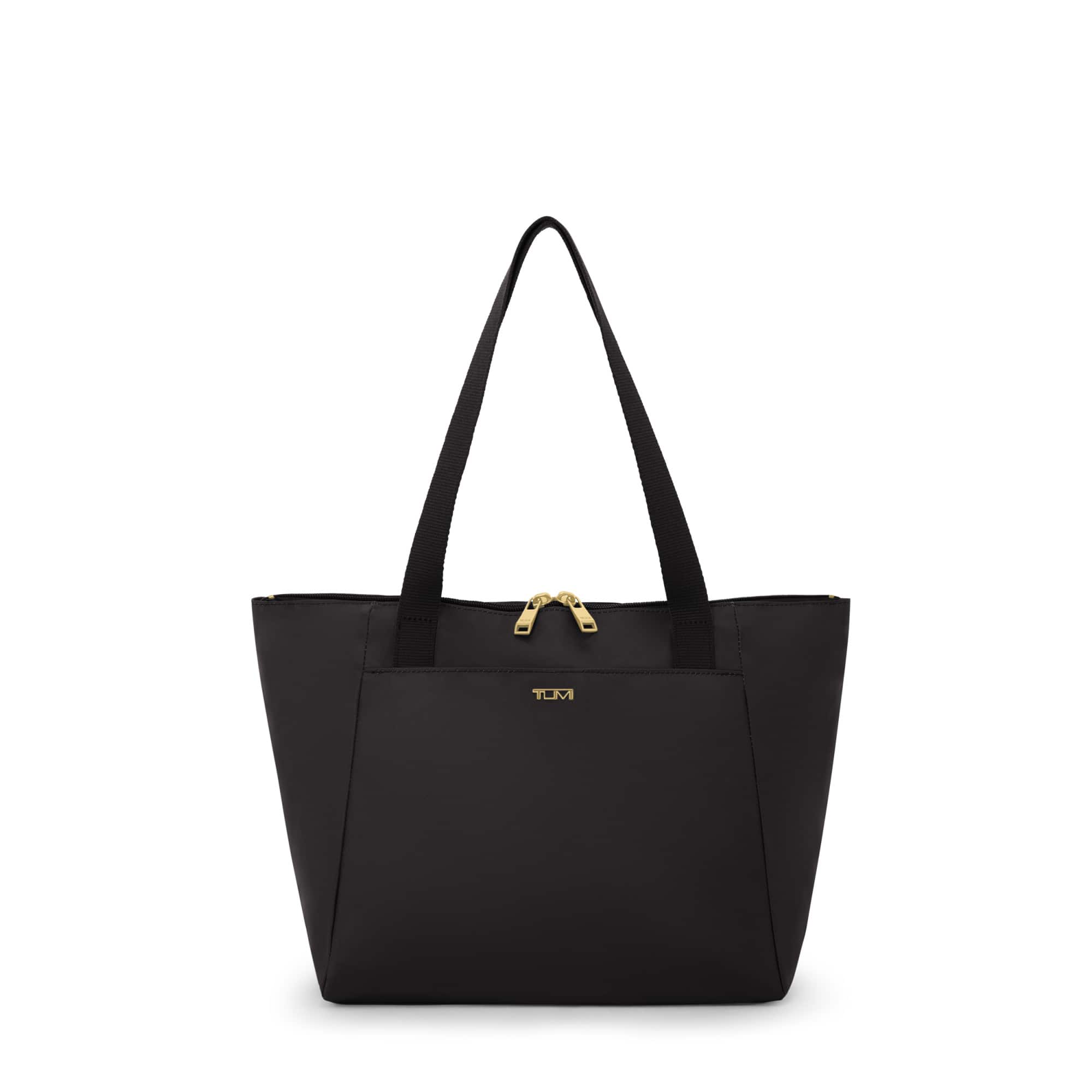 TUMI - Voyageur Just In Case Small Tote Bag - Black/Gold - Front_Zoom