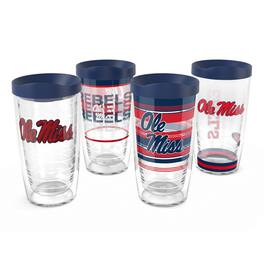 Tervis - Ole Miss Rebels Four-Pack 16oz. Classic Tumbler Set - Multicolor