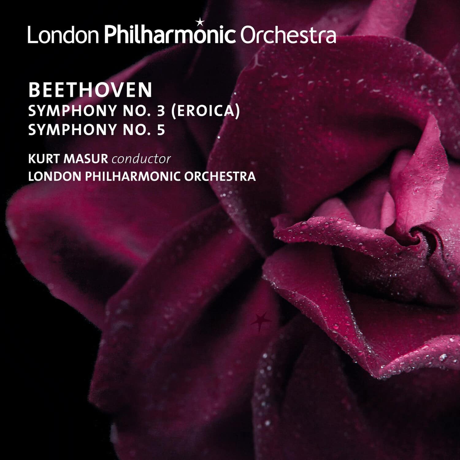 Beethoven / Masur,Kurt / London Philharmonic Orch - Beethoven: Symphonies Nos.3 & 5  - COMPACT DISCS