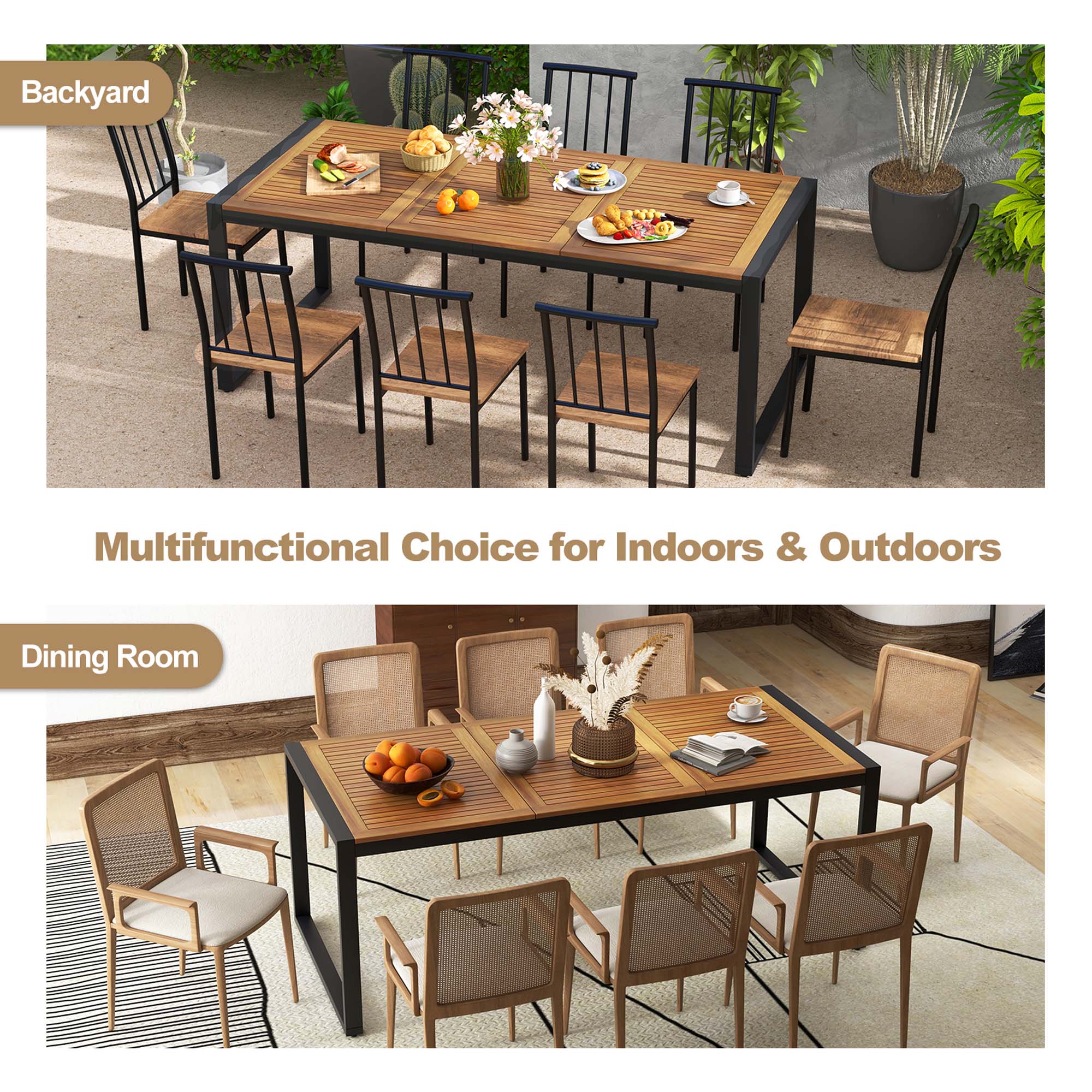 Backyard

Multifunctional Choice for Indoors & Outdoors

Dining Room