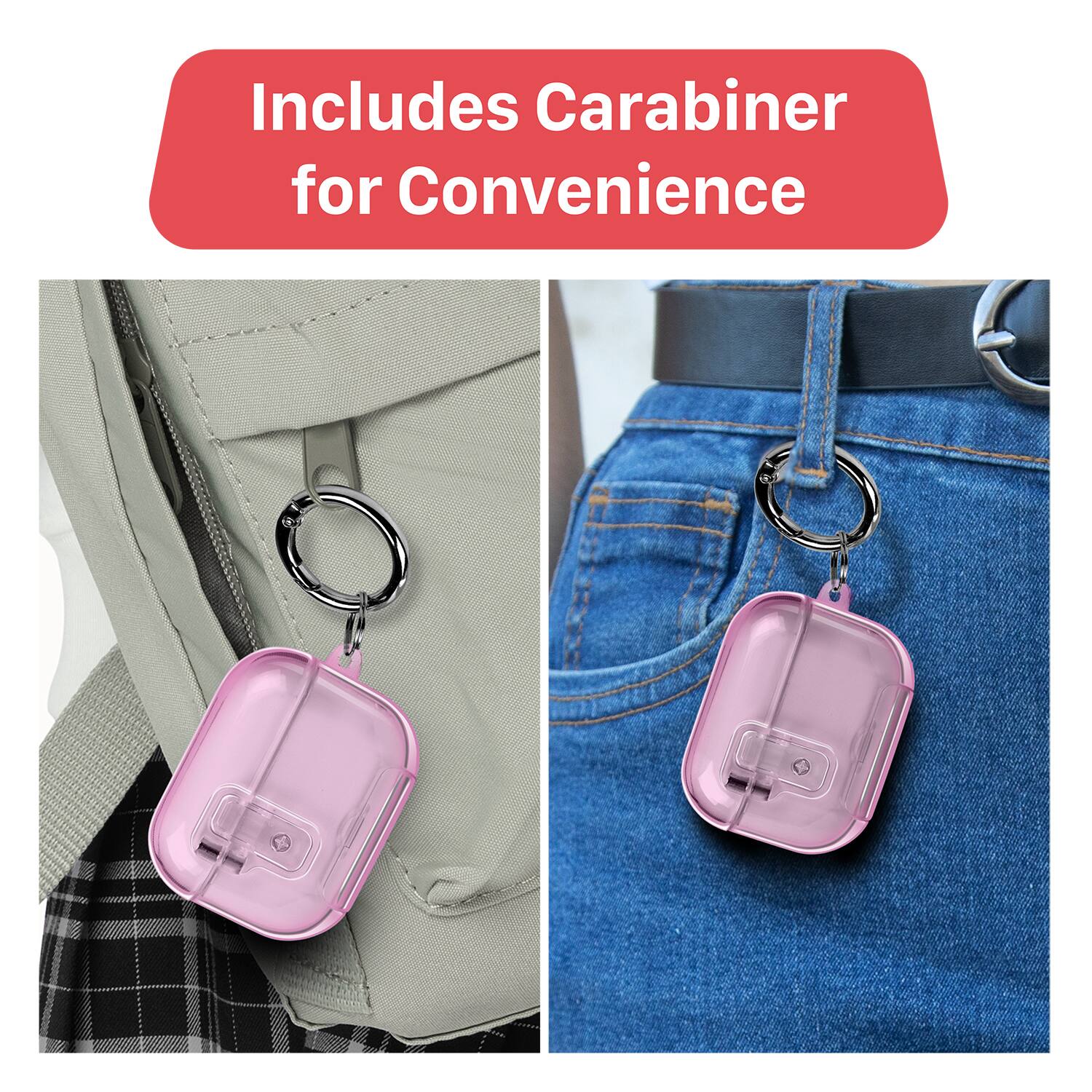 Includes Carabiner for Convenience